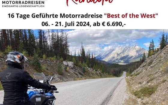 Geführte Motorradtour Kanada - 16 Tage "Best of the West"  - Bild 1