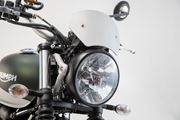 Windschild. Silbern. Triumph Street Scrambler 900 (16-).