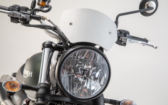 Windschild. Silbern. Triumph Street Scrambler 900 (16-). - Bild 3