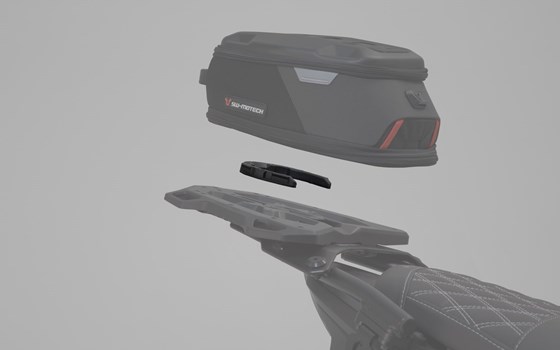 PRO Tankring für STREET-RACK Gepäckträger. Schwarz. Für PRO Tankrucksäcke. Ohne Adapterpl. - Bild 1