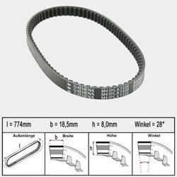 Athena Variomatikriemen Platinum 038