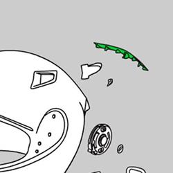 Spoilerklappe black-dark inox X-802R