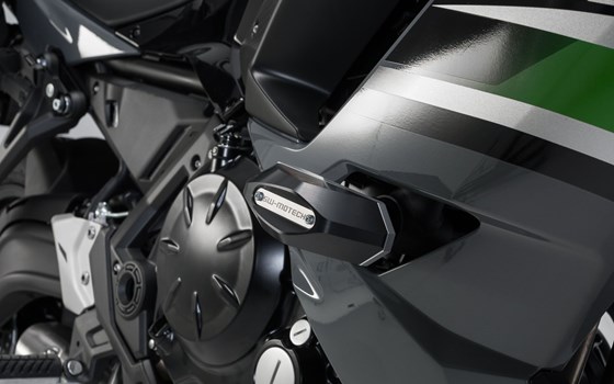 Sturzpad-Kit. Schwarz. Kawasaki Ninja 650 (16-). - Bild 1