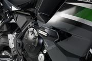 Sturzpad-Kit. Schwarz. Kawasaki Ninja 650 (16-).