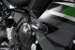 Sturzpad-Kit. Schwarz. Kawasaki Ninja 650 (16-).