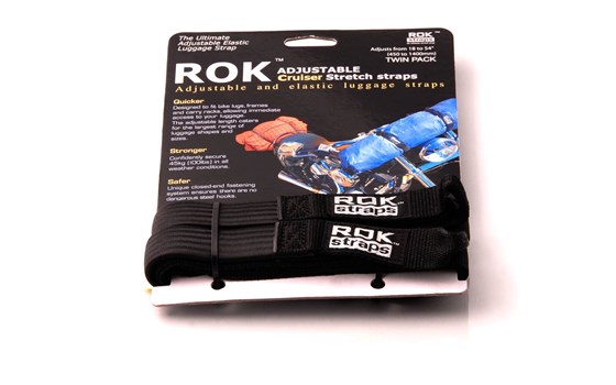 ROK Straps. 2 verstellbare Spanngurte. Schwarz. 500-1500 mm. - Bild 2