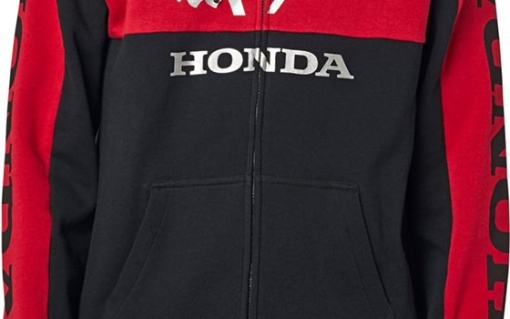 FOX HONDA Zip Fleece/schw.-rot - Bild 2 FOX HONDA Zip Fleece/schw.-rot - Bild 2