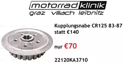 Kupplungsnabe CR125 83-87 statt €140 nur €70 Kupplungsnabe CR125 83-87 statt €140 nur €70
