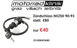 Zündschloss NX250 90-93 statt  € 80 nur €40 Zündschloss NX250 90-93 statt  € 80 nur €40