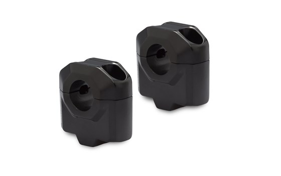 Lenkererhöhung für Ø 22 mm Lenker. H=30 mm. Schwarz. - Bild 1