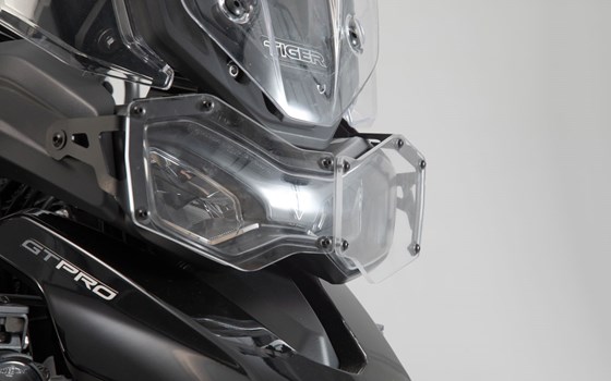 Scheinwerferschutz. Halterung mit Blende. Tiger 900/ GT/ Rally/ Pro. - Bild 2