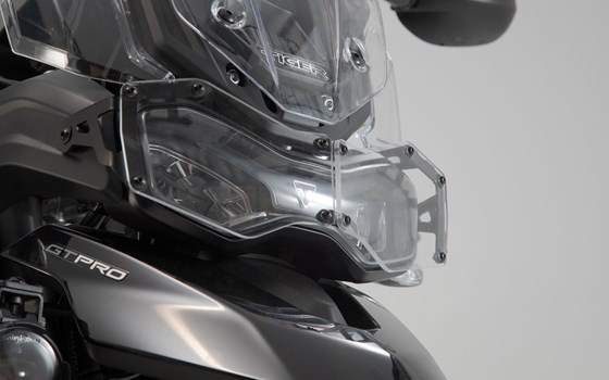 Scheinwerferschutz. Halterung mit Blende. Tiger 900/ GT/ Rally/ Pro. - Bild 3