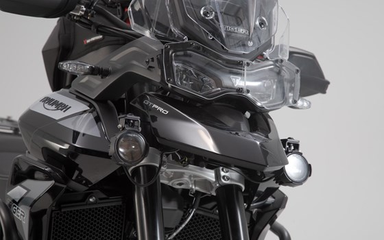 Scheinwerfer-Halter. Schwarz. Triumph Tiger 900/GT/Rally/Pro (19-23). - Bild 3