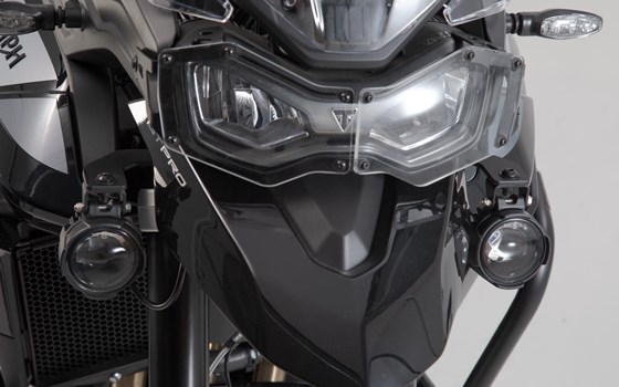 Scheinwerfer-Halter. Schwarz. Triumph Tiger 900/GT/Rally/Pro (19-23). - Bild 4