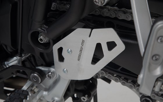 Fersenschutz links. Silbern. Triumph Tiger 900/GT/Rally/Pro (19-23). - Bild 1