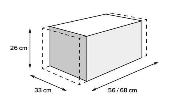 PRO Rackpack Hecktasche. 1680D Ballistic Nylon. Schwarz/Anthrazit. 32-42 l. - Bild 2