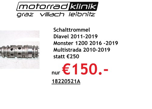Schalttrommel Diavel 2011-2019 Monster 1200 2016 -2019 Multistrada 2010-2019 statt €250 nur €150.-