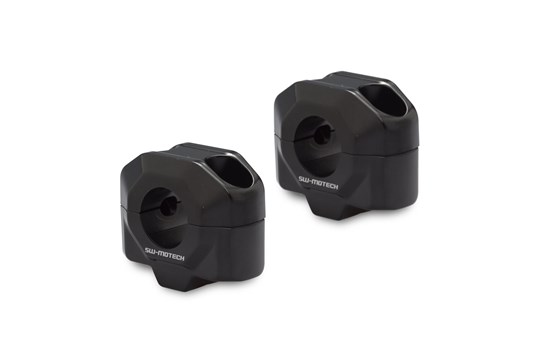 Lenkererhöhung für Ø 22 mm Lenker. H=20 mm. Schwarz. - Bild 1