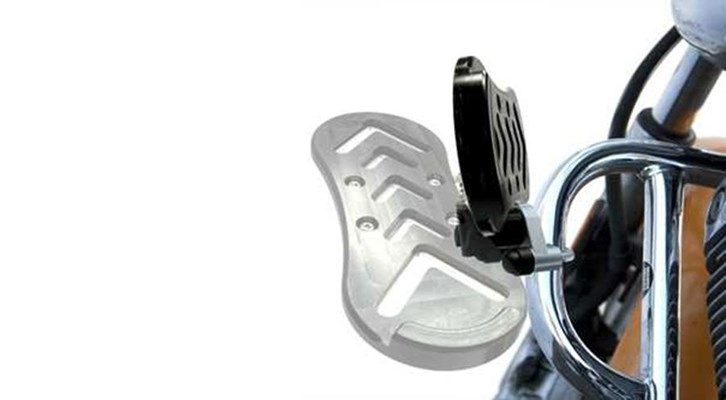 Lazystep Trittbrett für Rundrohre für BMW R850C, R1200C Lazystep Trittbrett für Rundrohre für BMW R850C, R1200C