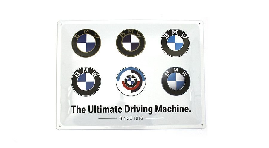 Blechschild BMW - Logo Evolution für BMW F750GS, F850GS & F850GS ...