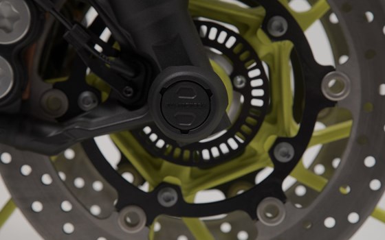 Sturzpad-Kit für Vorderachse. Schwarz. MT-09 / Tracer 900 / YZF-R7, Aprilia. - Bild 3