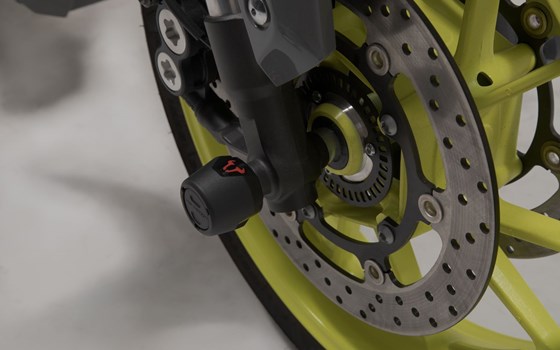 Sturzpad-Kit für Vorderachse. Schwarz. MT-09 / Tracer 900 / YZF-R7, Aprilia. - Bild 4