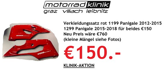 Ducati Verkleidungssatz rot 1199 Panigale  2012-2015 1299 Panigale 2015-2018 für beides €150 Neu Preis wäre  €760 (kleine Mängel siehe Fotos).