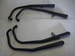 4-4 Auspuffanlage, Werksreplika für HONDA CR750, Stahl schwarz RACE ONLY!