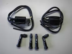 Paar, Zündspulen, OEM Nachfertigung für alle HONDA CB 500/550/750 Four `69-`78, inkl. NGK-Zündkerzenstecker 2 x XD05F (102°) und 2 x SD05F (gerade) Paar, Zündspulen, OEM Nachfertigung für alle HONDA CB 500/550/750 Four `69-`78, inkl. NGK-Zündkerzenstecker 2 x XD05F (102°) und 2 x SD05F (gerade)
