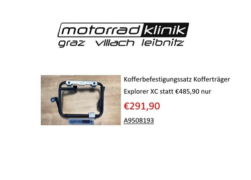  Kofferbefestigungssatz Kofferträger Explorer XC statt €485,90,- nur €291,90,-