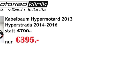 Marke: Ducati Artikelname: Kabelbaum Hypermotard 2013/ Hyperstrada 2014-2016 statt €790.- nur €395.- 