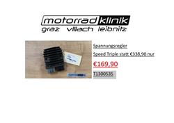 Spannungsregler Triumph Tiger Speed Triple 1050 statt€338,90,- nur €169,90.-