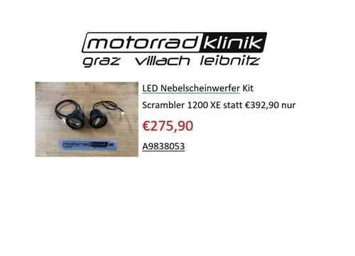 LED Nebelscheinwerfer Kit Scrambler 1200 XE statt €392,90,- nur €275,90,-