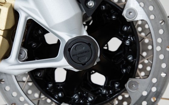 Sturzpad-Kit für Vorderachse. Schwarz. BMW R 1200 GS / RT, R 1250 GS / RT. - Bild 3