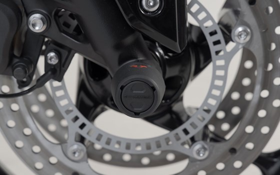 Sturzpad-Kit für Vorderachse. Schwarz. Triumph-/Honda-/Royal Enfield-Modelle. - Bild 3