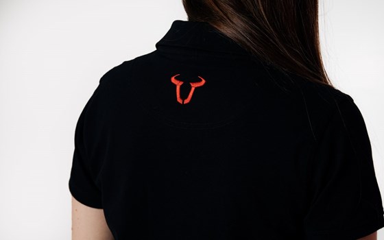 Team Polo-Shirt. Core Line. Schwarz. Damen. Größe XL. - Bild 3