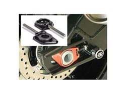 GILLES-Kettenspanner AXB.GT, CNC gefräst, in schwarz, rot oder blau eloxiert, für alle Yamaha YZF-R6 ab `17