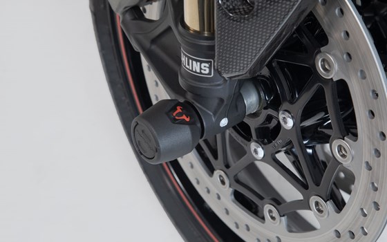 Sturzpad-Kit für Vorderachse. Schwarz. Triumph-, Yamaha-, Royal Enfield-Modelle. - Bild 4