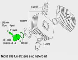 Kolbenkit Polini-Zylinder Sachs 80 ccm A