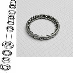 Kugelring Steuerkopflager unten