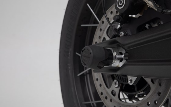 Sturzpad-Kit für Hinterachse. Schwarz. Triumph Tiger 800 (10-)/ 900 (19-). - Bild 4