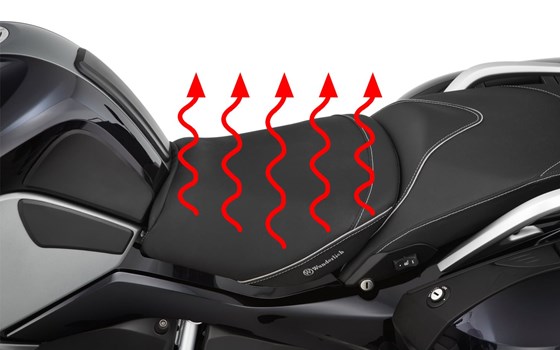 Ergo Sitzbank Fahrer R 1200/1250 RT LC mit Sitzheizung und Geleinlage - schwarz - hoch - Bild 1