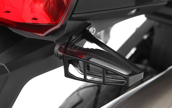 Blinkerschutzbügel für LED-Multifunktionsblinker langer Sockel - schwarz - Stück - Bild 1