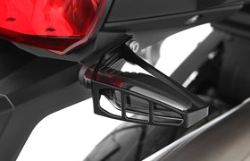 Blinkerschutzbügel für LED-Multifunktionsblinker langer Sockel - schwarz - Satz