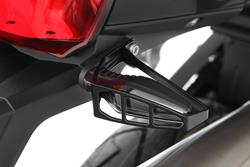 Blinkerschutzbügel für LED-Multifunktionsblinker langer Sockel - schwarz - Satz