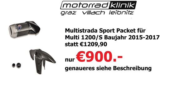 Ducati Multistrada Sport Packet für Multi 1200/S Baujahr 2015-2017 statt €1209,90 nur €900.- genaueres siehe Beschreibung