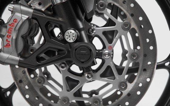 Sturzpad-Kit für Vorderachse. Schwarz. KTM 1050/1090/1190 Adv,1290 SAdv. - Bild 3