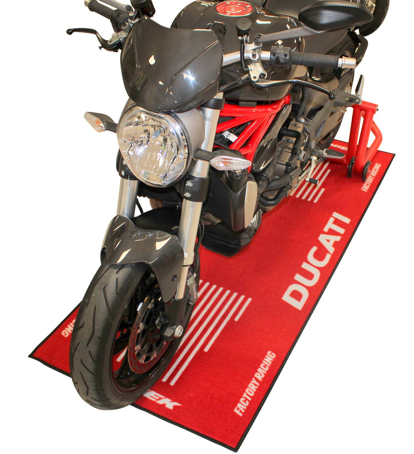 Motorradteppich, Ducati, rot, 191cm x 81cm um 69.00 EUR - 1000PS Shop -  Freizeit-Bekleidung