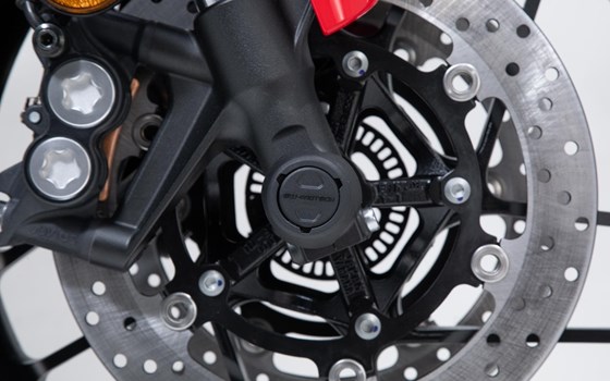 Sturzpad-Kit für Vorderachse. Schwarz. Yamaha Tracer 9 / GT (20-). - Bild 3