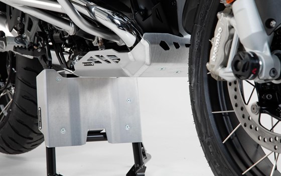 Motorschutz-Verlängerung am Hauptständer. Silbern. BMW R1200GS (12-18), R1250GS (18-). - Bild 4